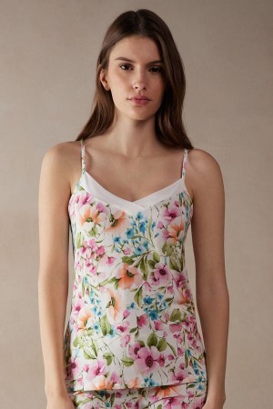 Intimissimi Botanical Lyrics Modal Top Wit | NLIIZ49524