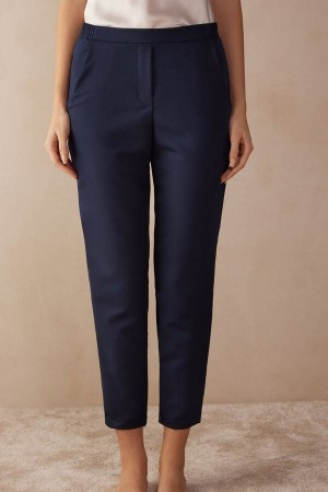 Intimissimi Full Length Pants with Pockets Blauw | QNLUV64195