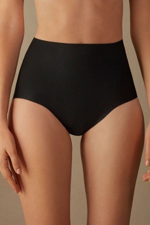 Intimissimi Raw-Cut Microfiber Briefs Zwart | MNLHR85785