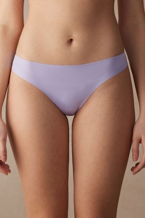 Intimissimi Brazilian Panties in Seamless Ultra Light Microfiber Violet | ZNLMJ52989