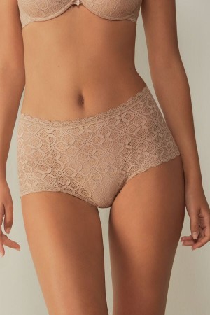 Intimissimi Kanten High Taille Hipster Natural | NLQAV73377