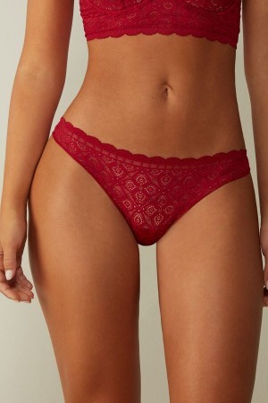 Intimissimi Kanten and Microfiber Brazilian Rood | NLNEJ82409