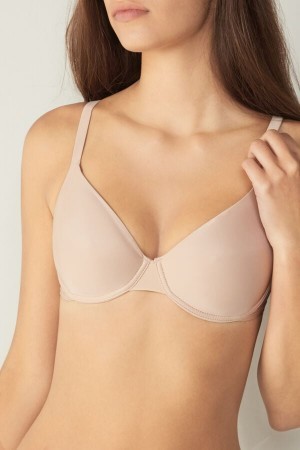 Intimissimi Francesca Ultralight Microfiber Balconette Bra Natural | MNLFT61485