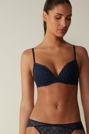 Intimissimi Gioia Super Push-Up Bra in Kanten Blauw | ZNLNQ97300