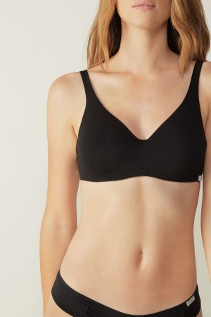 Intimissimi Greta Balconette Bra in Katoenen Zwart | MNLFT45725