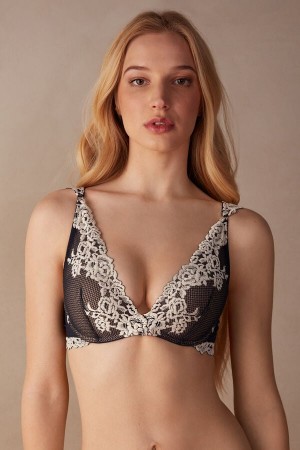 Intimissimi Pretty Flowers Giorgia Balconette Bra Blauw | MNLFT19229