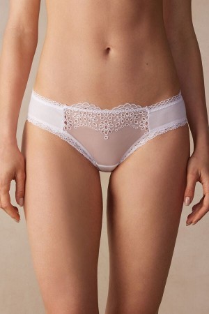 Intimissimi Timeless Simplicity Katoenen Panties Wit | PNLQX77842