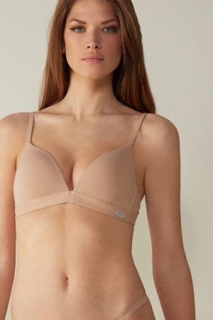 Intimissimi Tiziana Triangle Bra in Katoenen Natural | NLEGJ71735