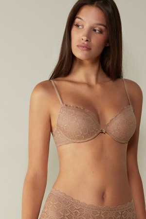 Intimissimi Bellissima Push-up Bra in Kanten Natural | NLNZX49164