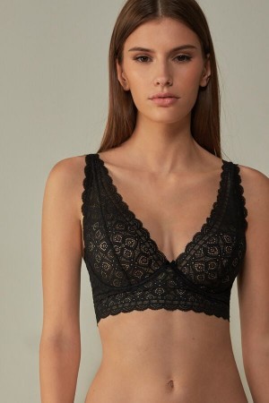 Intimissimi Eleonora Balconette Bra in Kanten Zwart | NLNEJ33099