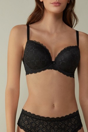 Intimissimi Irina Balconette Bra in Kanten Zwart | GNLEC27902