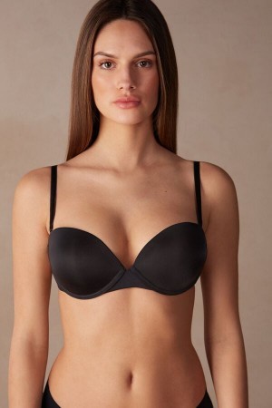 Intimissimi Multi-functional Anna Balconette Bra in Ultralight Microfiber Zwart | ZNLNQ43081