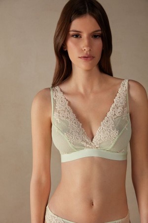 Intimissimi Pretty Flowers Lara Triangle Bra Groen | NLEGJ94437