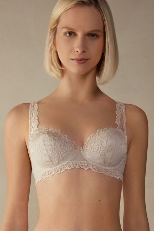 Intimissimi Pretty Flowers Sofia Balconette Bra Natural | NLZPD38734