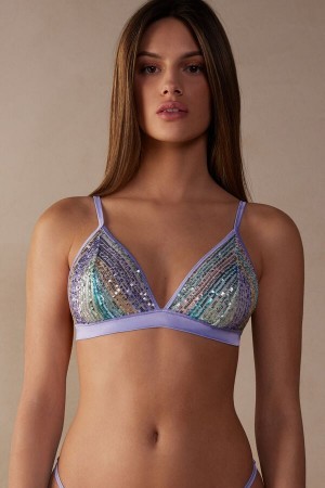 Intimissimi Miami Nights Triangle Bra Blauw | NLJKU55890