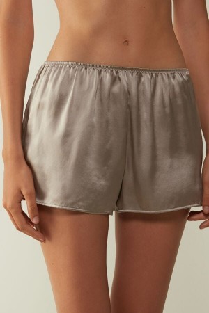 Intimissimi Smooth Silk-Satin Shorts Natural | NLJVR11899