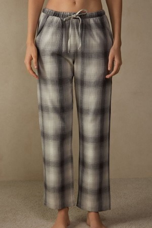 Intimissimi Warm Cuddles Pants in Brushed Cloth Grijs | ENLHC40088