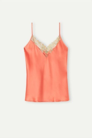 Intimissimi Candy Colors Silk Top Oranje | PNLER99294