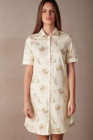 Intimissimi Scent of Roses Katoenen Nightshirt Print | DNLKV88481