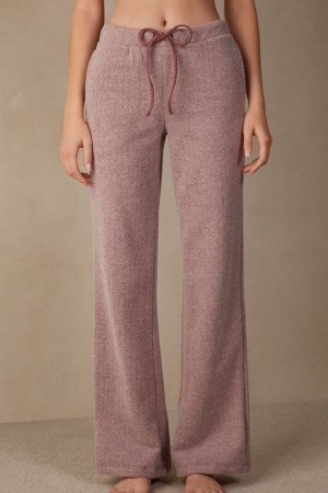 Intimissimi Winter Candies Full Length Sweatpants Donkerroze | LNLSX94145