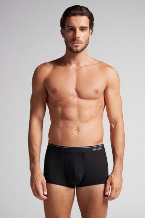 Intimissimi Super Fresh Micro-mesh Boxers Zwart | NLIIZ41489