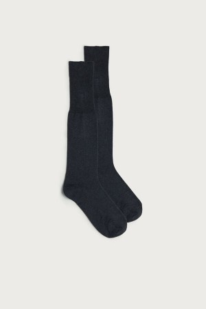 Intimissimi Hoge Warm Katoenen Socks Grijs | MNLFT95372