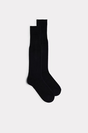 Intimissimi Hoge Warm Katoenen Socks Zwart | MNLFT11872