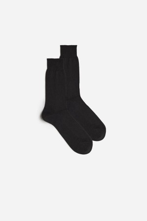 Intimissimi Kort Chashmere-Silk-Katoenen Socks Grijs | NLXMI15346