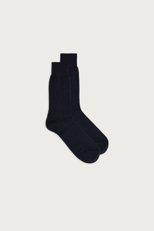 Intimissimi Kort Chashmere-Silk-Katoenen Socks Blauw | NLXBR12599