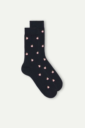 Intimissimi Kort Socks in Patterned Katoenen Blauw | TNLWZ66598