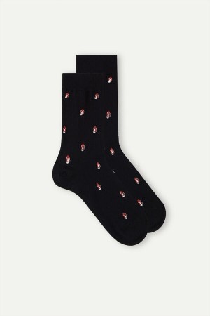 Intimissimi Kort Socks in Patterned Katoenen Zwart | DNLKV17504