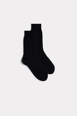 Intimissimi Kort Warm Katoenen Socks Zwart | ENLHC48461