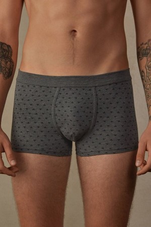 Intimissimi Lily Boxers in Stretch Supima® Katoenen Grijs | YNLGT65590