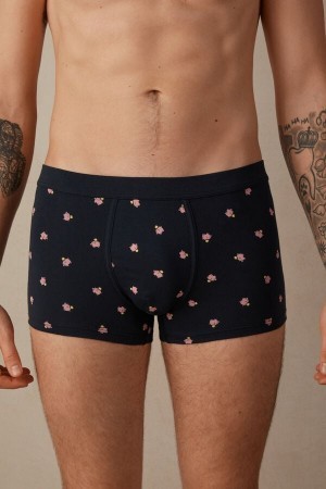 Intimissimi Piggy Bank Boxers in Stretch Supima® Katoenen Blauw | NLQAV27221