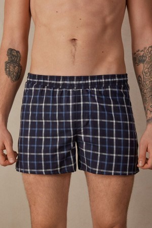 Intimissimi Print Detailed Boxers Blauw | ANLWC92752