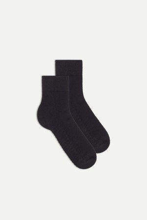 Intimissimi Terrycloth Kort Socks Zwart | TNLWZ53050