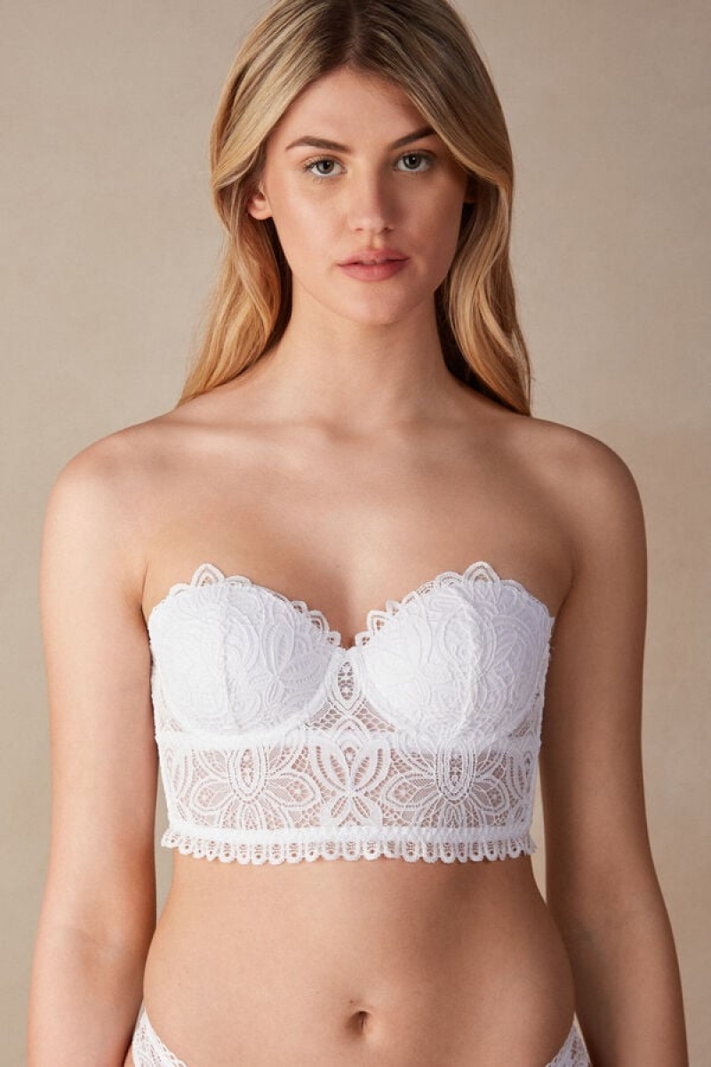 Intimissimi Hot Summer Days Giada Balconette Bustier Wit | XNLGW64425