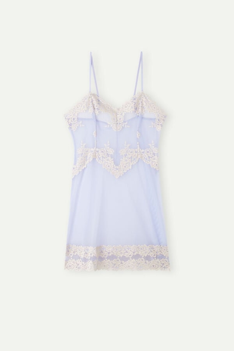 Intimissimi Pretty Flowers Babydoll Violet | FNLUI18131