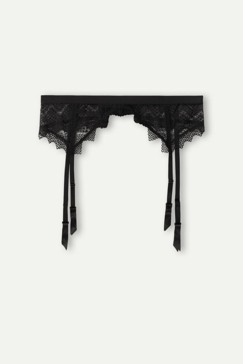 Intimissimi Urban Nomad Garter Belt Zwart | NLICD66855