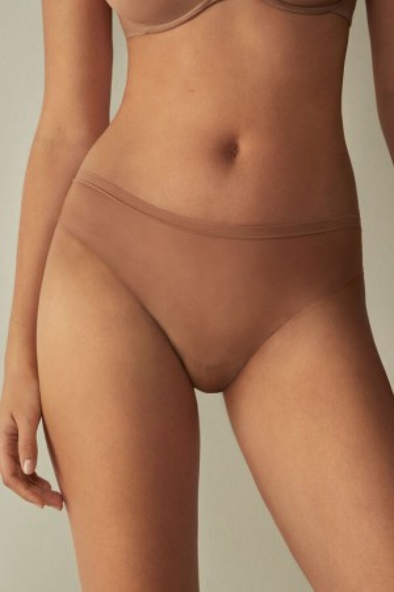 Intimissimi Invisible Touch Brazilian Panties Natural | XNLGW92383