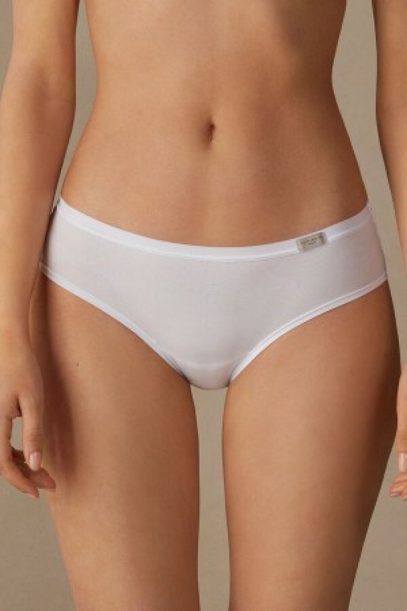 Intimissimi Cozy Panties in Katoenen Wit | NLJVR87963