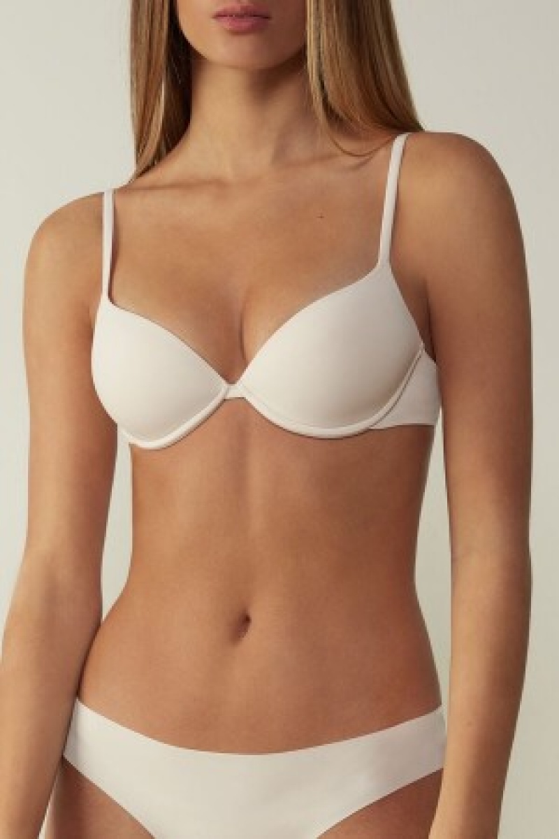 Intimissimi Bellissima Push-up Bra in Microfiber Natural | NLXMI89254