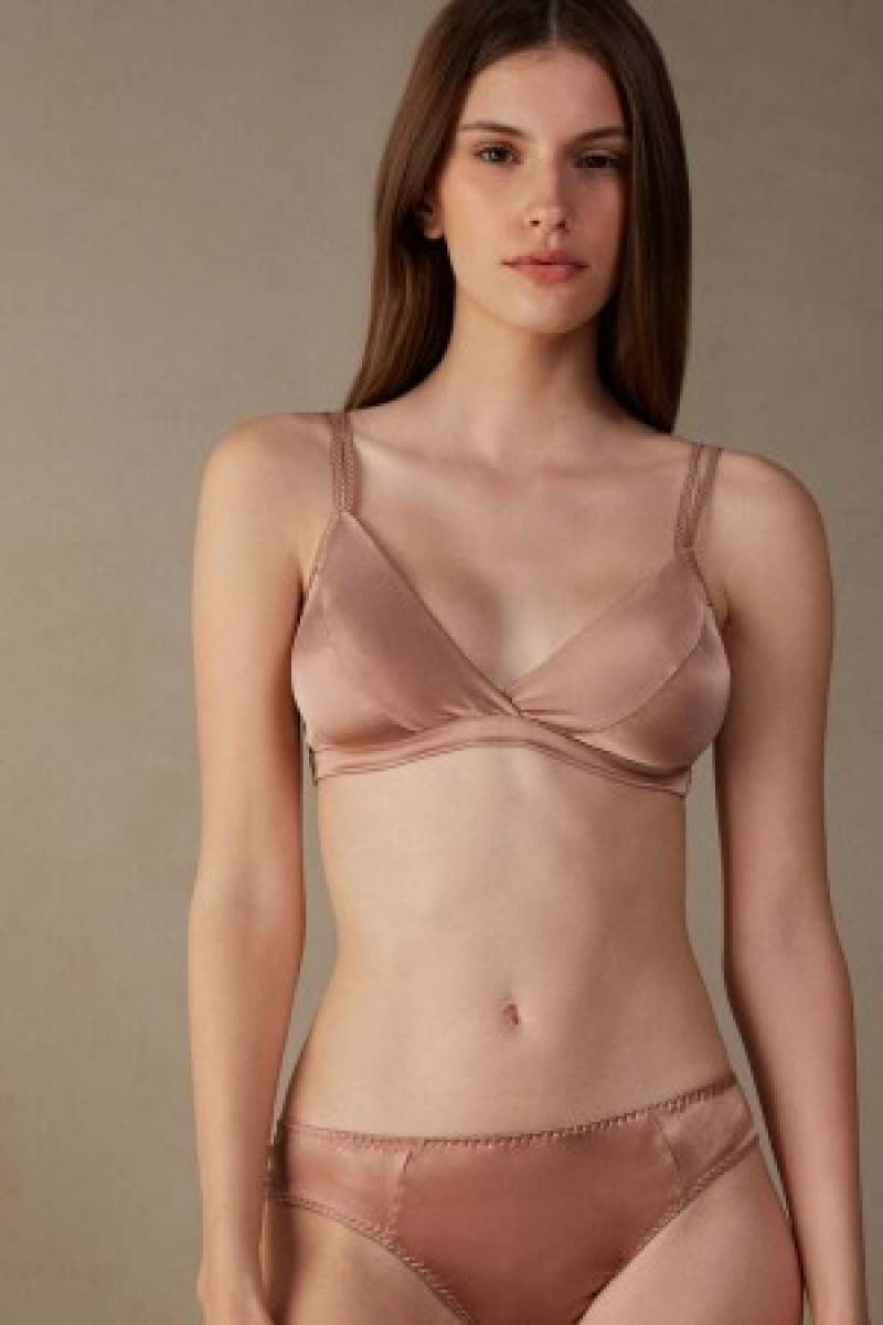 Intimissimi Emma Silk Triangle Bra Natural | LNLSX25754