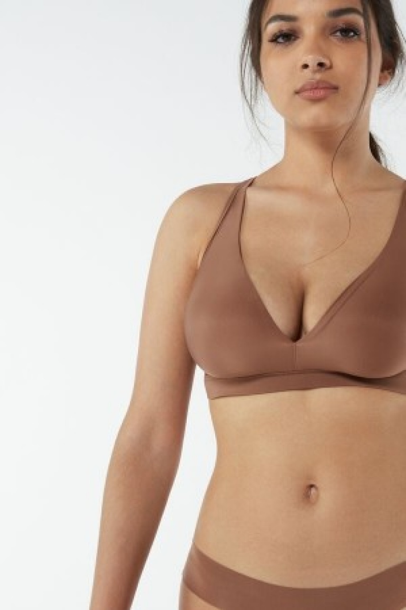 Intimissimi Lara Ultralight Microfiber Triangle Bra Natural | NLEGJ45863