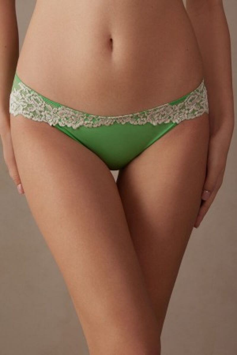 Intimissimi Pretty Flowers Panties Groen | NLZDE26745