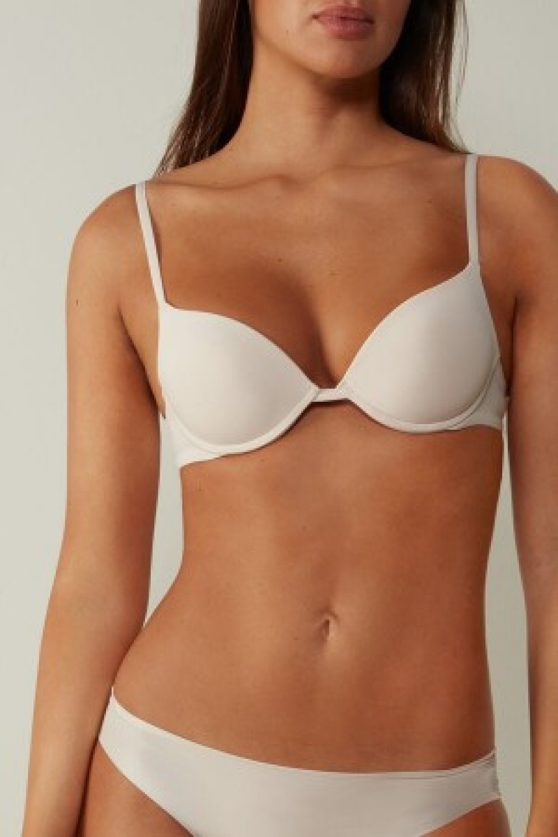 Intimissimi Simona Microfiber Super Push-Up Bra Natural | BNLSD58064