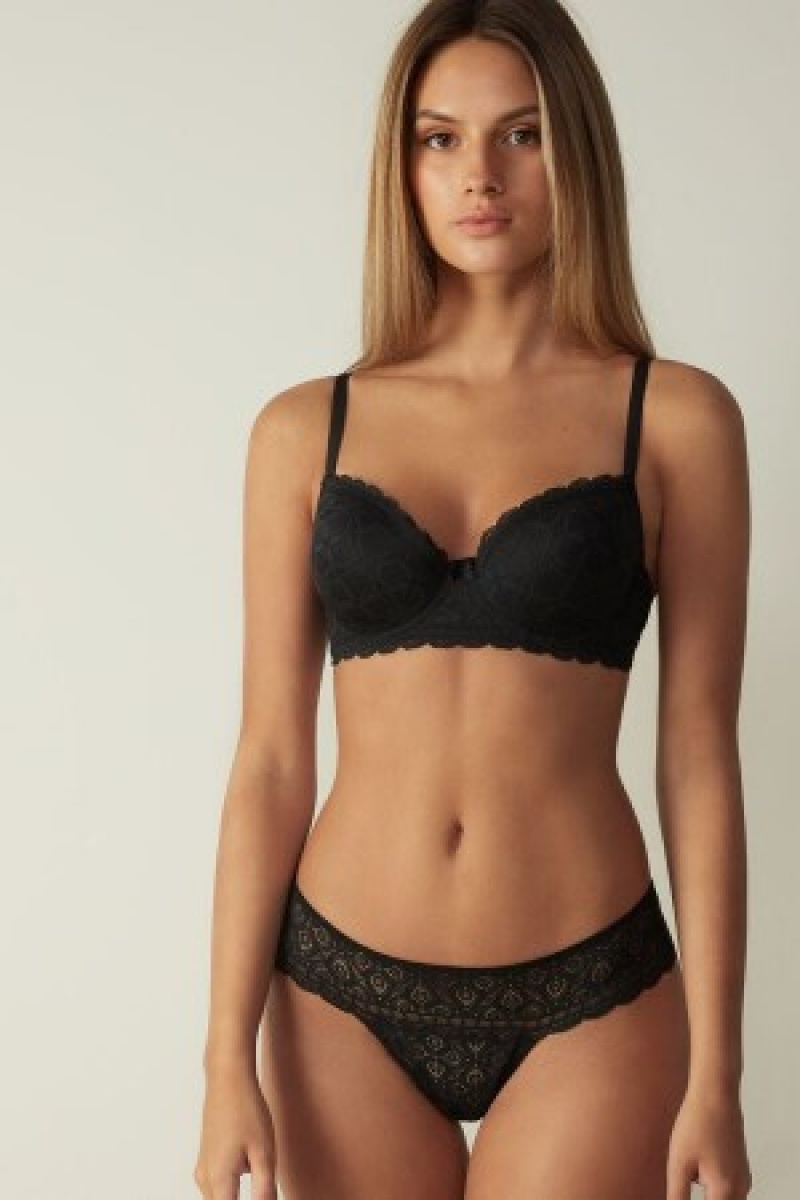 Intimissimi Sofia Balconette Bra in Kanten Zwart | NLXBR62078