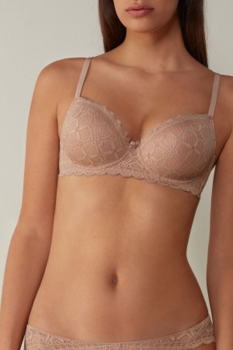 Intimissimi Sofia Balconette Bra in Kanten Natural | SNLNY86440