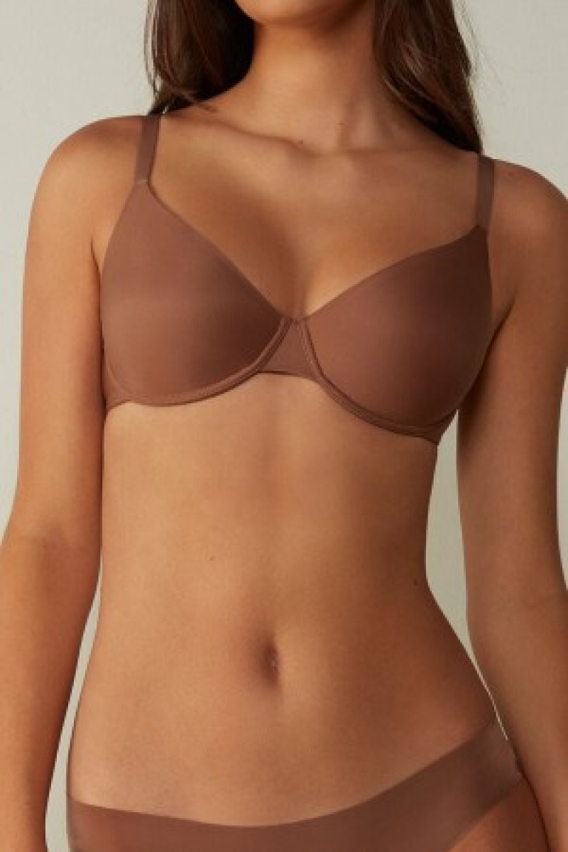 Intimissimi Francesca Ultralight Microfiber Balconette Bra Natural | MNLHR75711