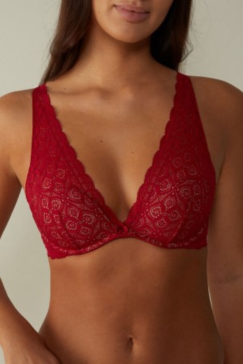 Intimissimi Giorgia Balconette Bra in Kanten Rood | NLJBT87838